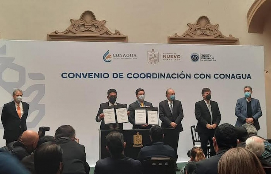 Gobierno de NL y Conagua firmaron convenio