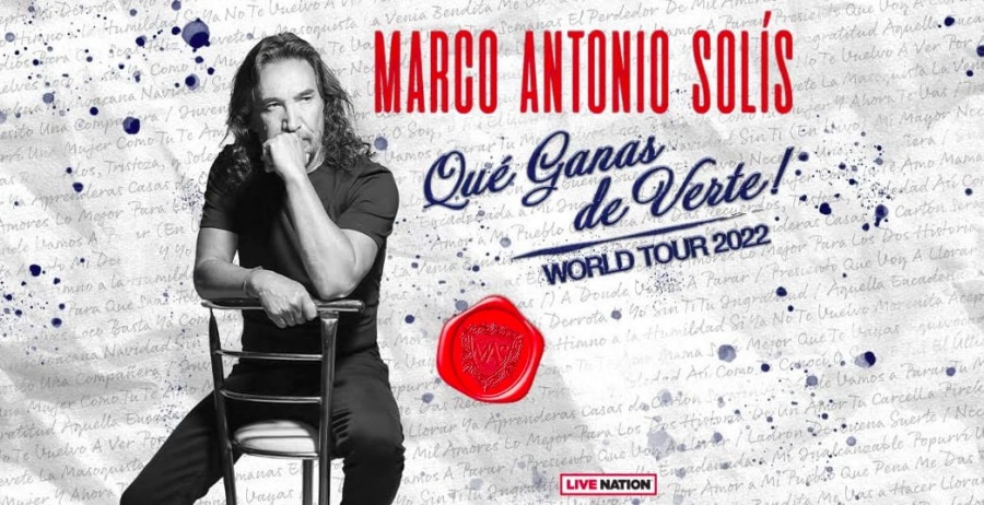 Marco Antonio Solis, “El Buki”, anunció gira por Estados Unidos, “Que Ganas De Verte World Tour 2022”,