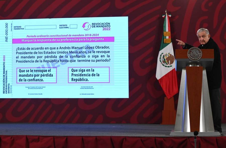 Complicaron pregunta para revocación: AMLO