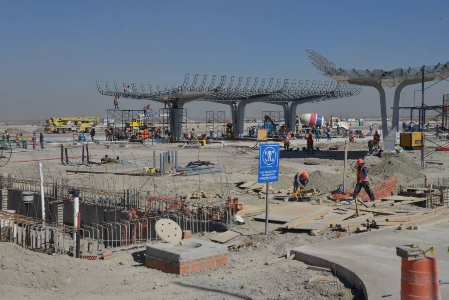 Avanzan a marchas forzadas obras en el Distribuidor Vial Oriente que dará acceso al AIFA