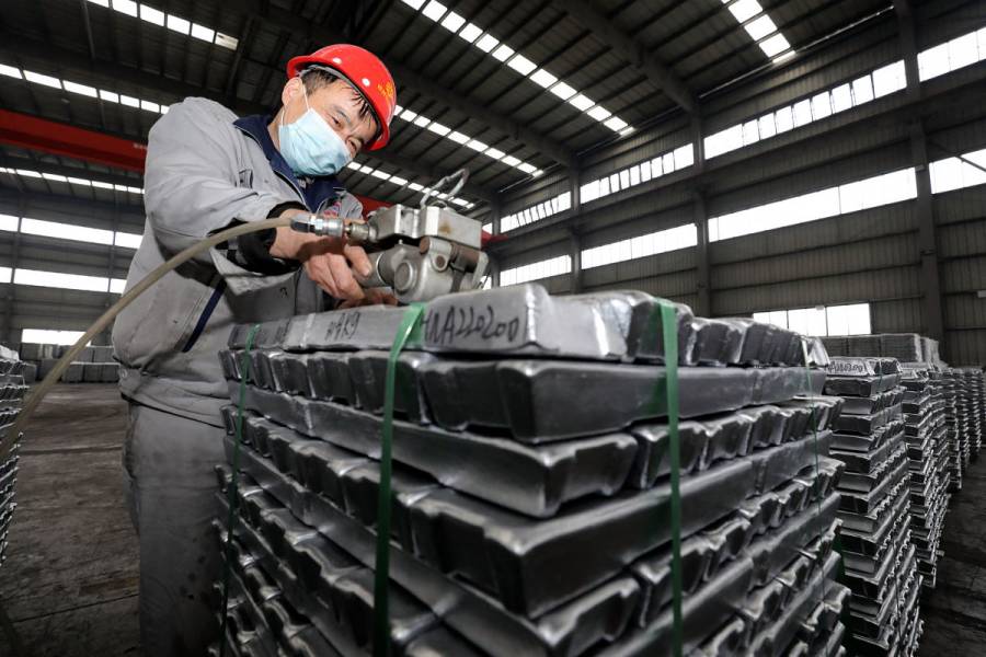 El aluminio llega a máximo en 14 años debido a confinamiento en ciudad china