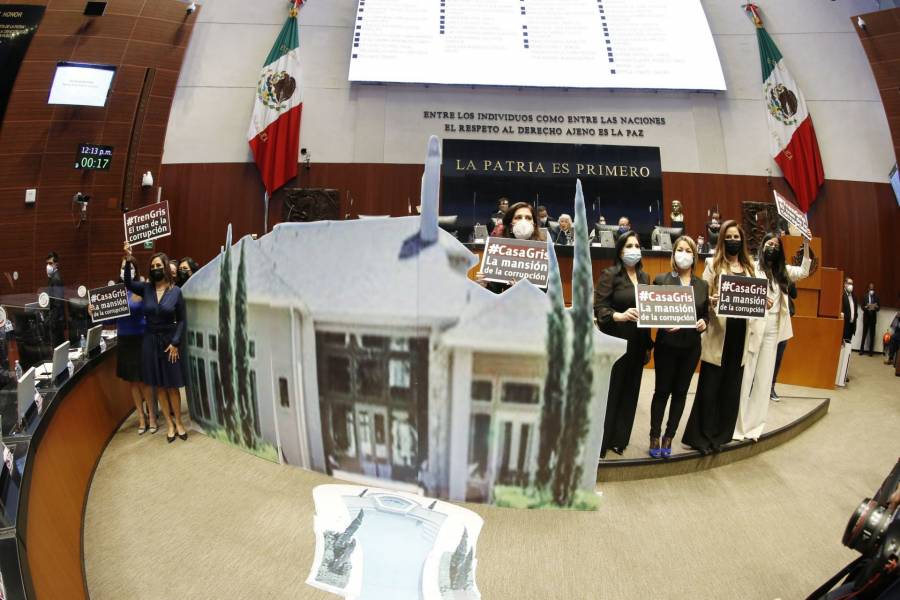 Senadores panistas exigen debatir sobre la “Casa Gris” del hijo de AMLO