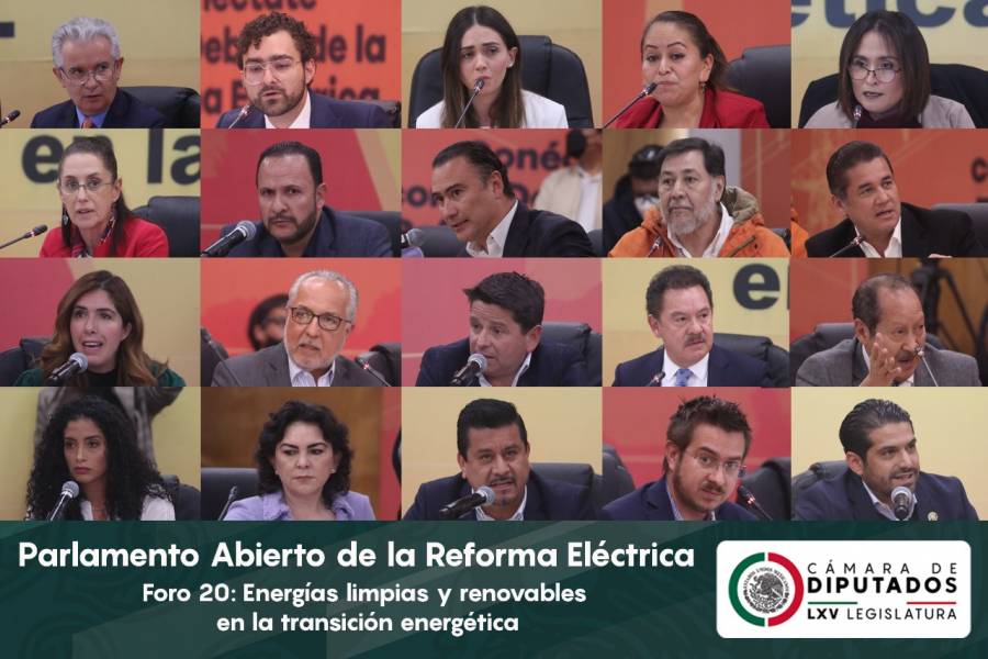 Sheinbaum defiene reforma eléctrica de AMLO en Parlamento Abierto