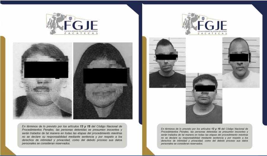 Suman cinco detenidos por el homicidio de estudiantes originarios de Zacatecas