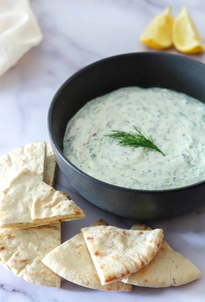 El resto del yogur para Tzatziki