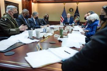 Biden pacta sanciones con G7 tras ataque de Rusia a Ucrania
