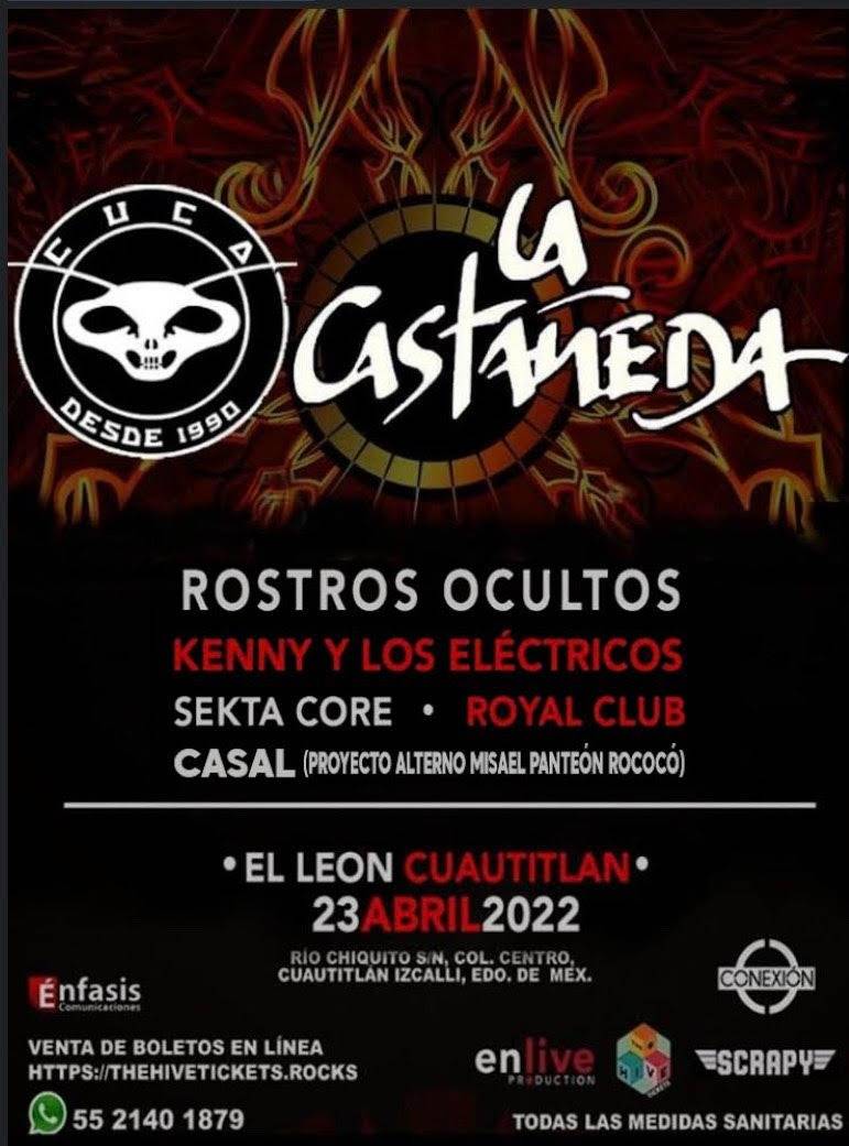 Sekta Core, Kenny y Los Eléctricos, Royal Club y Casal (proyecto de Misael  de panteón Rococó) complementan el cartel. - ContraRéplica - Noticias