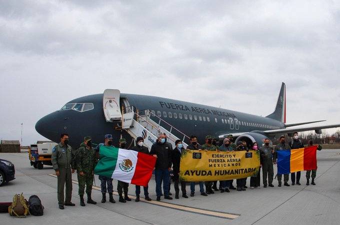 Avi&oacute;n de Fuerza A&eacute;rea llega a Ruman&iacute;a; repatriar&aacute; a mexicanos