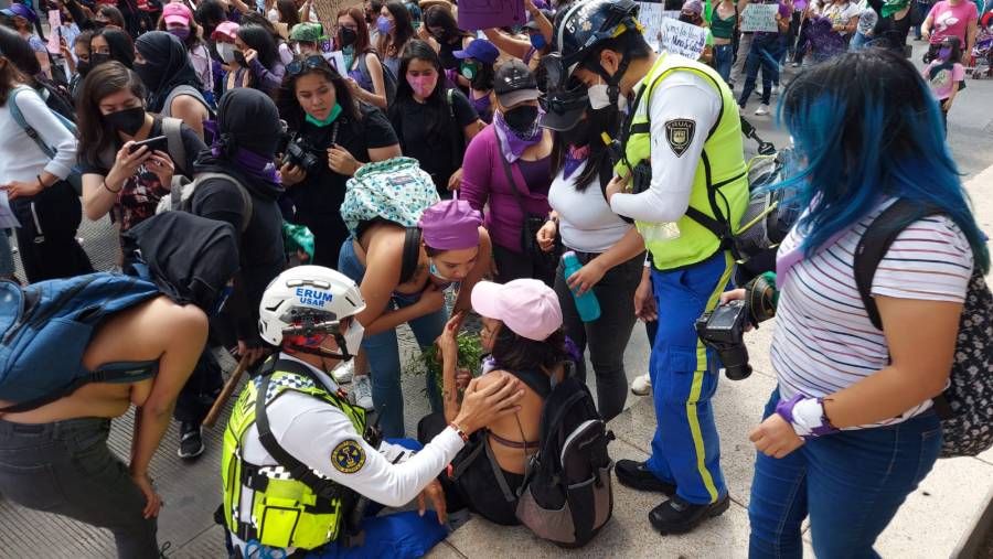 Asciende a 25 el número de personas lesionadas durante la marcha del 8M