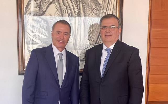 El nuevo embajador de México en España, Quirino Ordaz se reúne con Ebrard