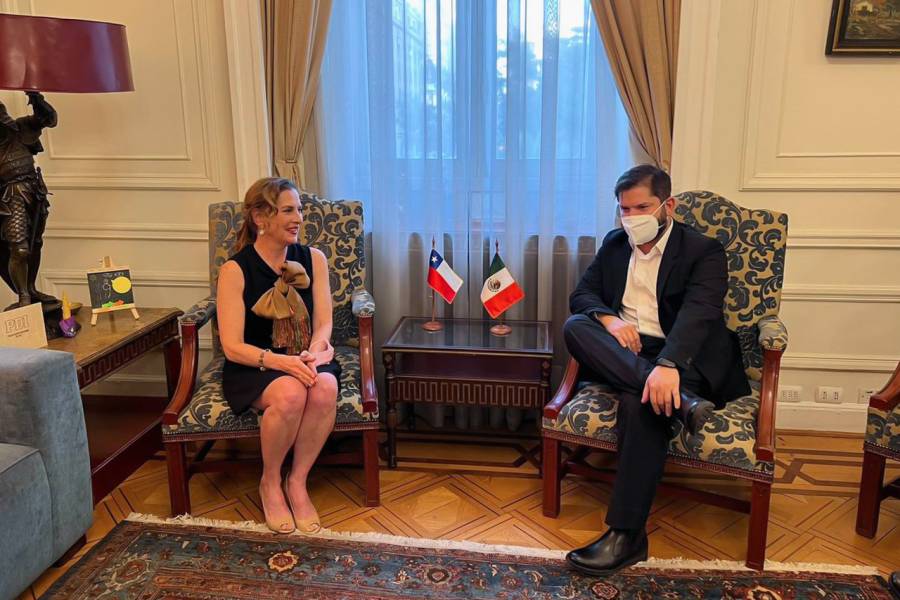 Gutiérrez Muller se reúne con Gabriel Boric, presidente electo de Chile