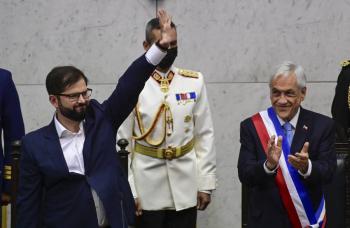 El izquierdista Gabriel Boric asume como el presidente m&aacute;s joven de Chile