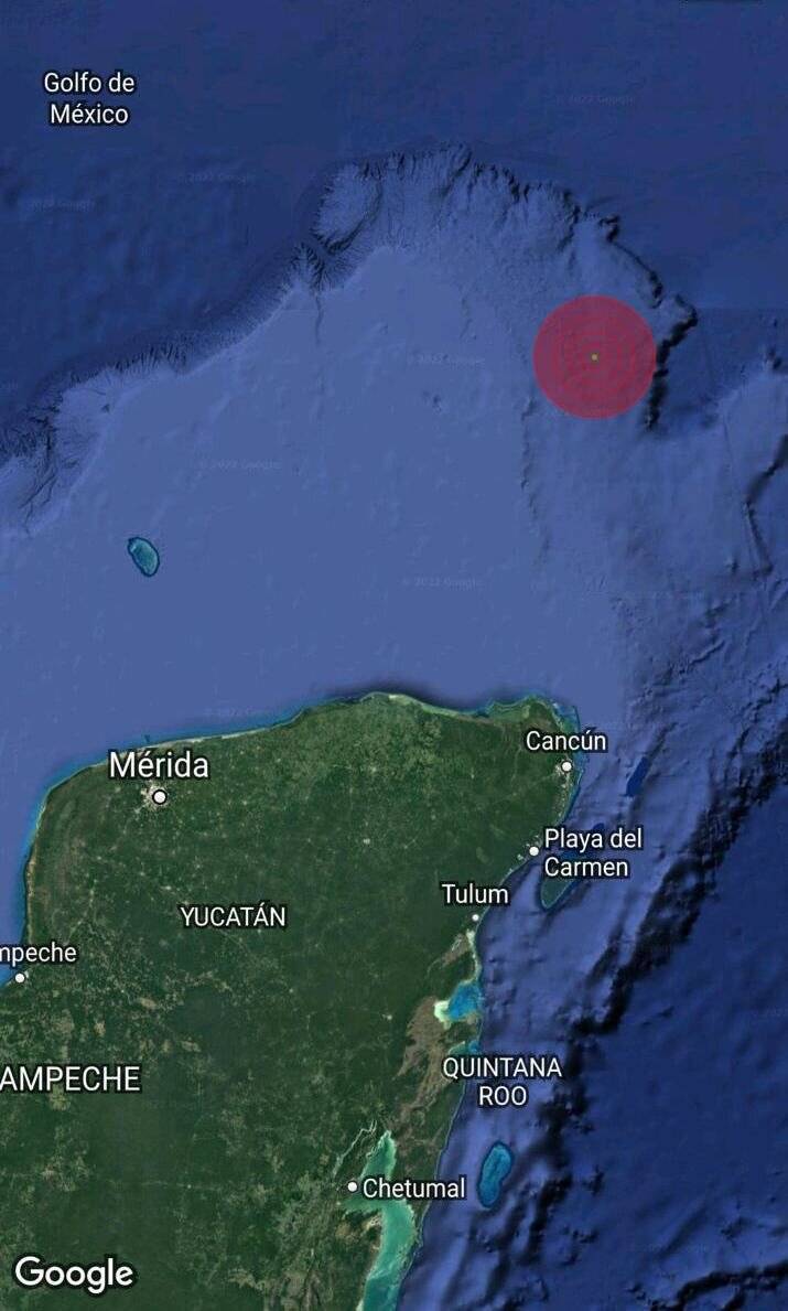 Sismo de 4.6 sorprende en la isla de Holbox
