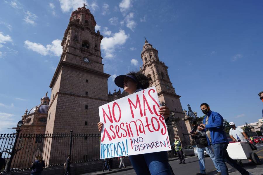 Periodistas exigen en Morelia erradicar la violencia contra colegas