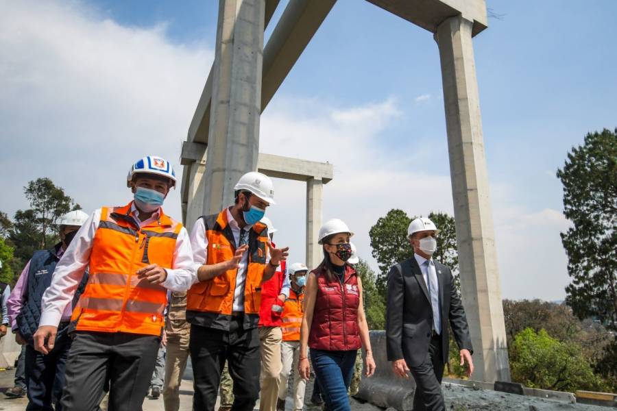 Claudia Sheinbaum revisa avances del Tren Interurbano México-Toluca