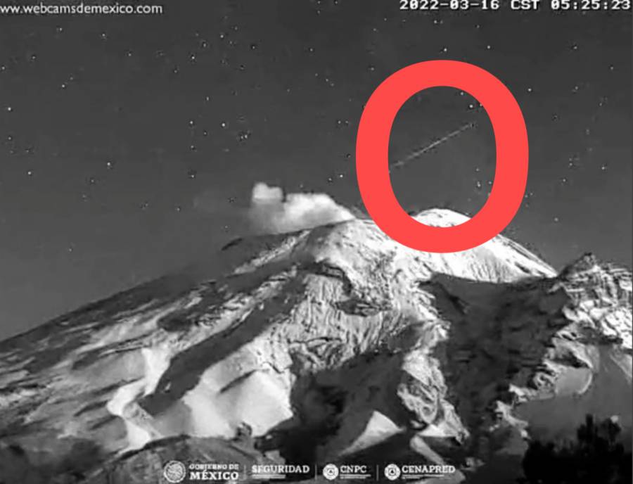 Video: Pasa Meteorito cerca del volcán Popocatépetl