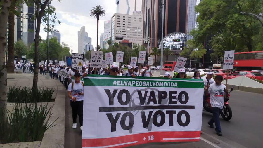 Marchan a favor del vapeo