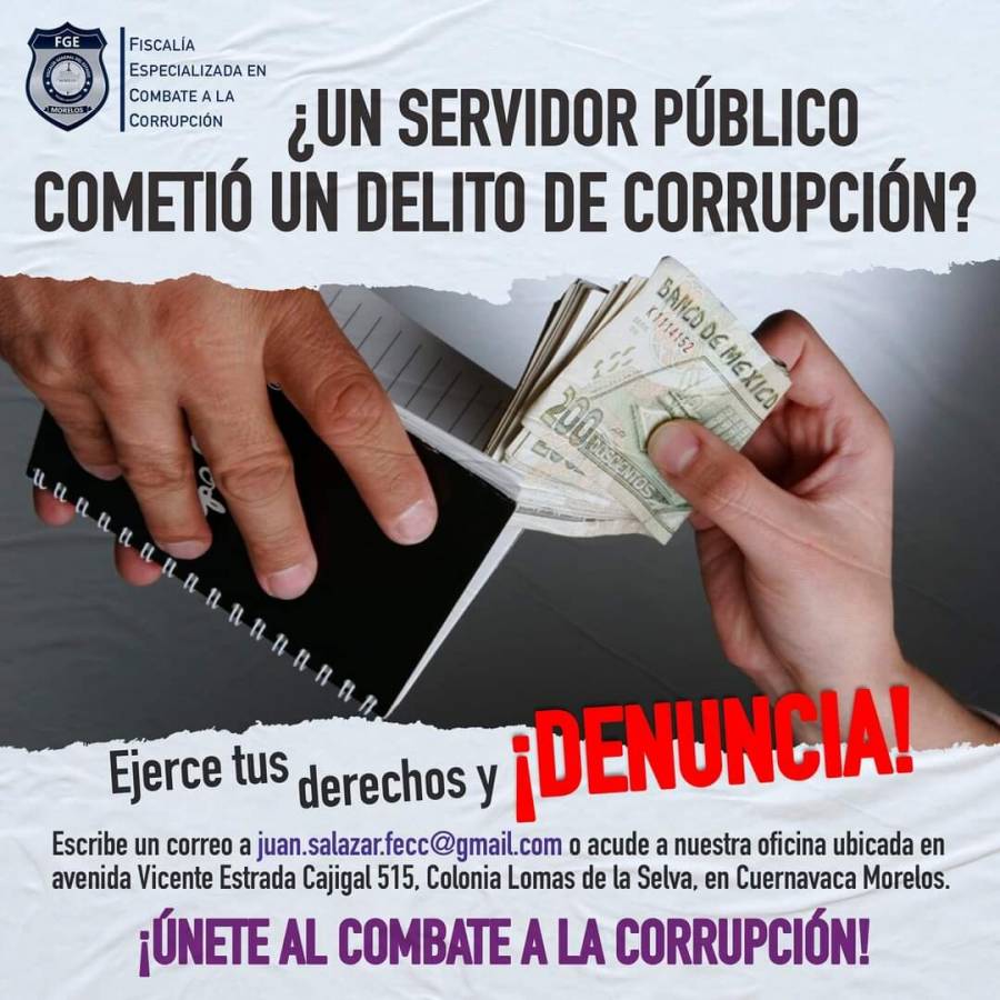 Fiscalía Anticorrupción imputó a tres ex servidores públicos de Morelos