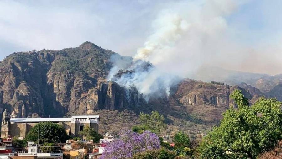 Cae presunto responsable de incendio en cerro de Tepoztlán