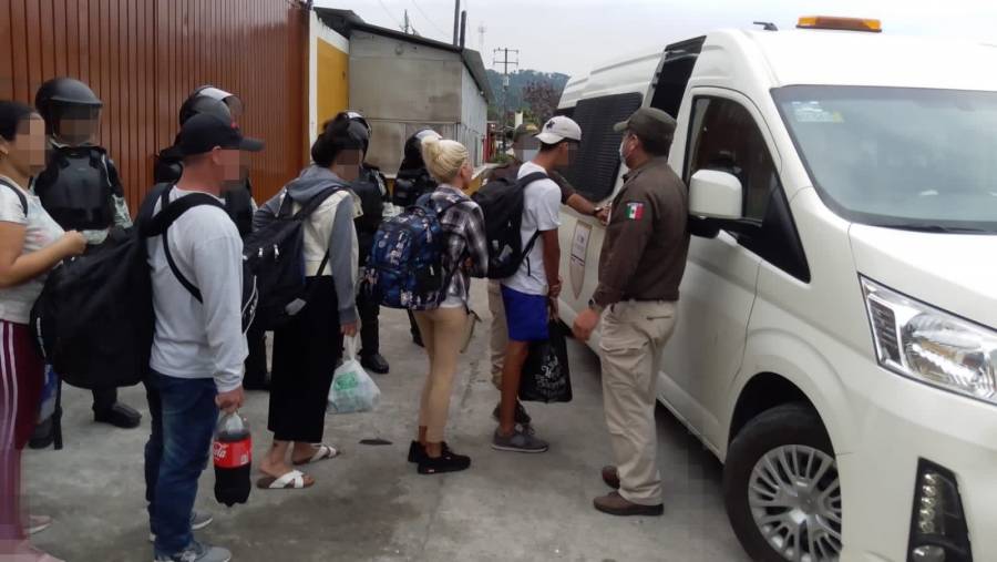INM rescata a 150 migrantes de un hotel en la frontera con Guatemala