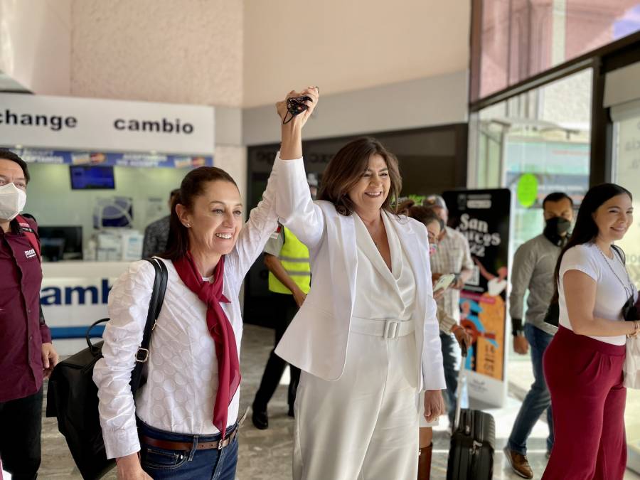 Sheinbaum realiza gira para apoyar a candidatas de Aguascalientes y Durango