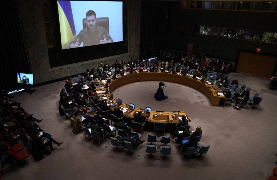 Presidente ucraniano pide a ONU sacar a Rusia del Consejo de Seguridad
