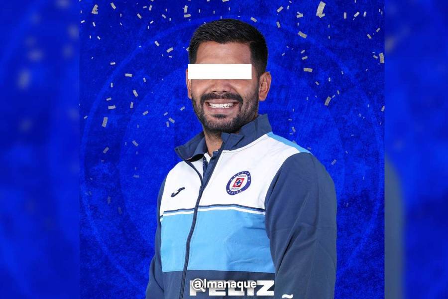 Detienen a Joaquín Velázquez, asistente técnico de Cruz Azul; lo separan de su cargo