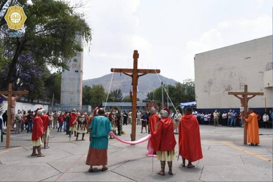 Celebran Semana Santa en reclusorios de la CDMX con misas y viacrucis