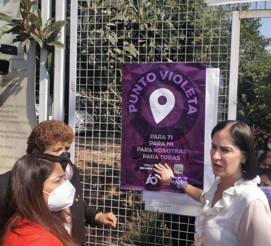 &Aacute;lvaro Obreg&oacute;n instala en Cinemex puntos violeta contra violencia de g&eacute;nero