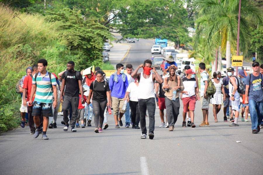 Nueva caravana migrante sale de Tapachula, Chiapas