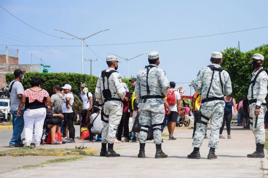 Autoridades desintegran nueva caravana migrante en Tapachula, Chiapas