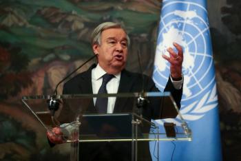 El secretario general de la ONU, Antonio Guterres, lleg&oacute; a Ucrania