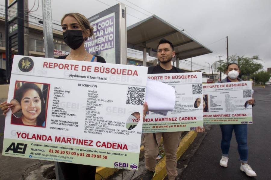 Por desaparición de Yolanda Martínez, mujeres protestan en Nuevo León