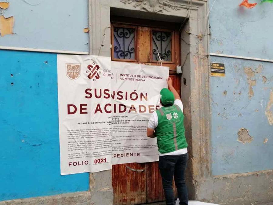 INVEA suspende establecimientos en el Centro Histórico