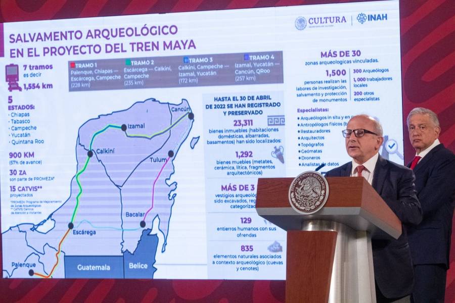 Habrá 11 museos comunitarios a lo largo del Tren Maya, se han encontrado más de 23 mol vestigios