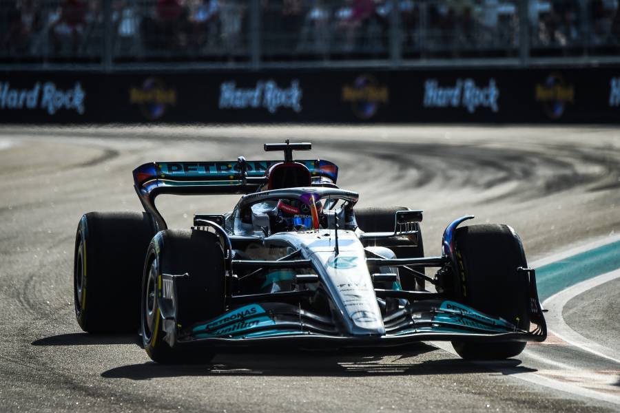 F1 | Russell domina la segunda práctica del GP de Miami; “Checo” finaliza tercero