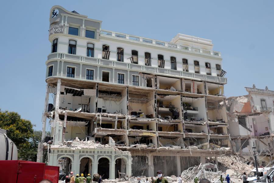 Sube a 22 los fallecidos por explosión en hotel céntrico de La Habana