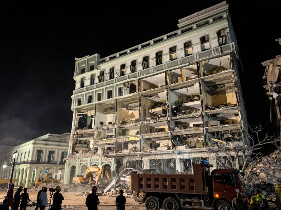 Asciende a 25 cifra de muertos por explosión en hotel de Cuba