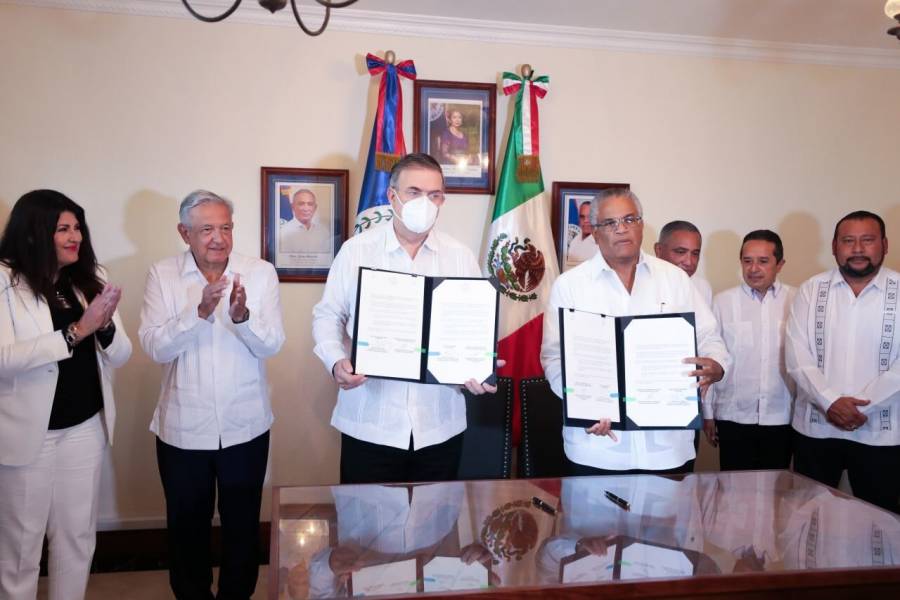 M&eacute;xico y Belice llegan a acuerdos en materia de comercio, educaci&oacute;n, infraestructura, y transporte