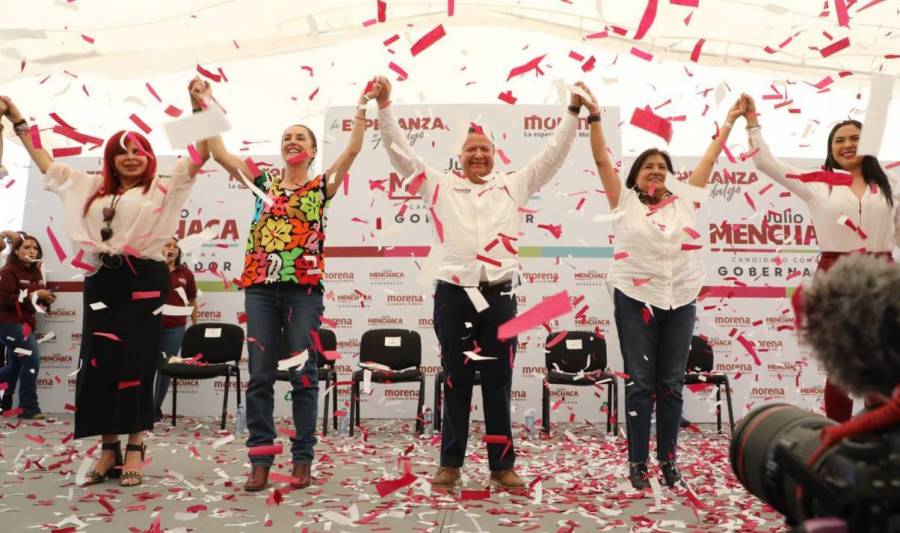 Sheinbaum pide permiso para apoyar a Julio Menchaca, candidato de Morena a la gubernatura de Hidalgo