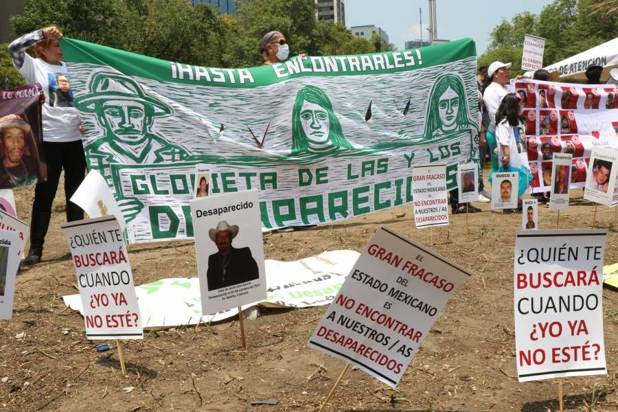 Activistas y familiares piden que la ex Glorieta de la Palma sea la “Glorieta de las y los desaparecidos”