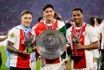 Ajax se corona en la Eredivisie con gol de Edson &Aacute;lvarez