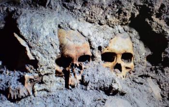 Descubren 150 cr&aacute;neos de un posible altar maya en Chiapas