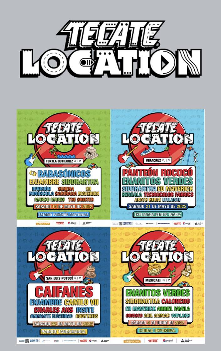 El festival Tecate Location regresa este 2022 para encender de nuevo los escenarios y reencontrarse con el público cuidando todos los protocolos de salud.