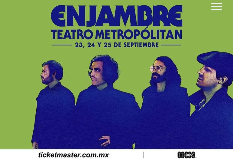 ENJAMBRE ¡Anuncia tres conciertos en la Ciudad de México! @pollorockmusica