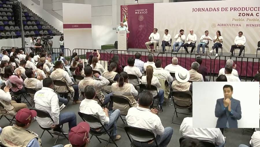 AMLO encabeza la Jornada de Producción para el Autoconsumo en Puebla