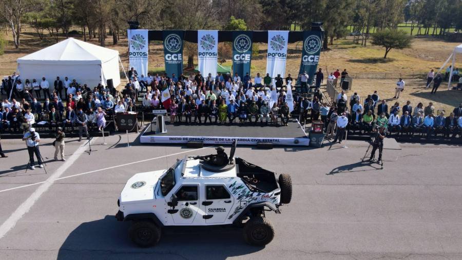 Arranca Guardia Civil con mil 500 elementos y 100 vehículos en San Luis Potosí