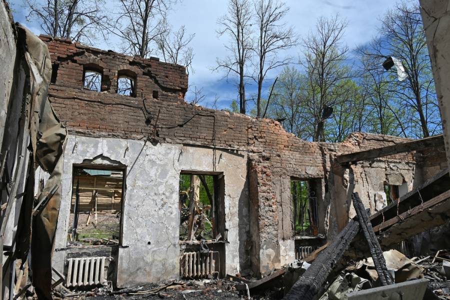 Dep&oacute;sito de nitrato de amonio en Ucrania alcanzado por bombardeo ruso