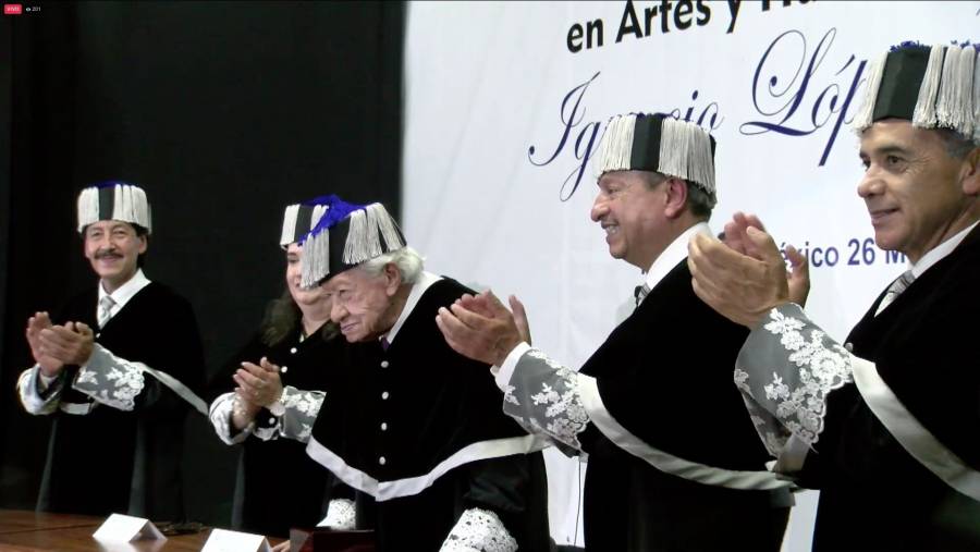 Ignacio L&oacute;pez Tarso recibe t&iacute;tulo de Doctor Honoris Causa por la Universidad de Ixtlahuaca