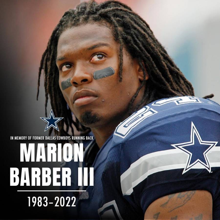 Fallecimiento de Marion Barber III, excorredor de los Cowboys, causa conmoción en la NFL